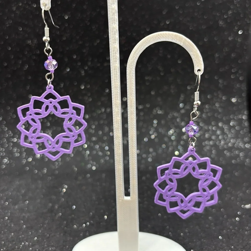 Purple  Earrings